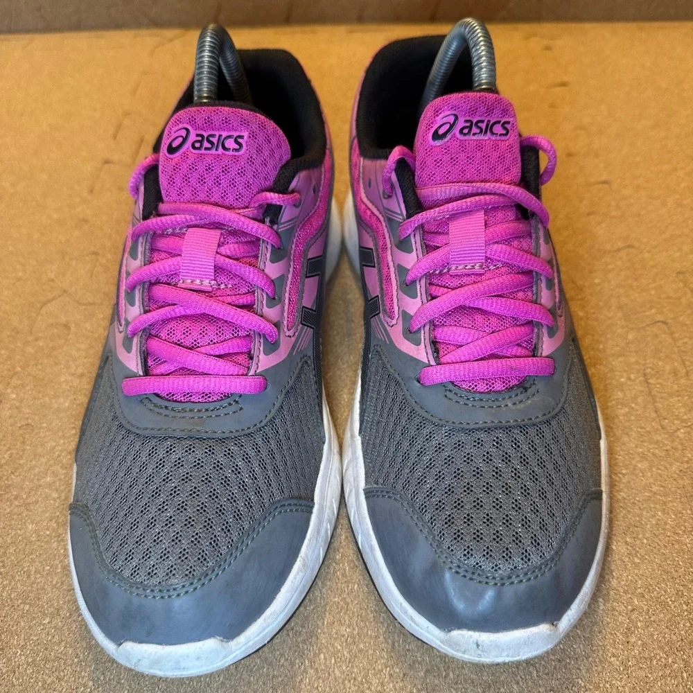 Asics Contend 4 Womens Running‎ Shoes Pink Charcoal Grey T791S Sneakers Size 9
